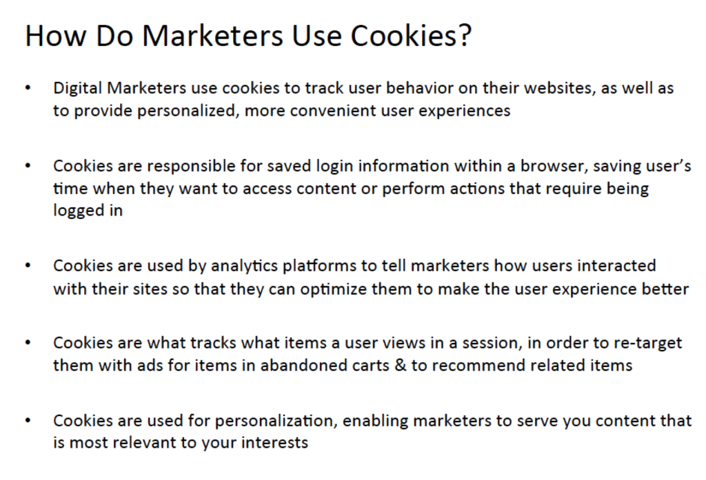 Breaking Down Some Of The Way Digital Marketers Use Cookies