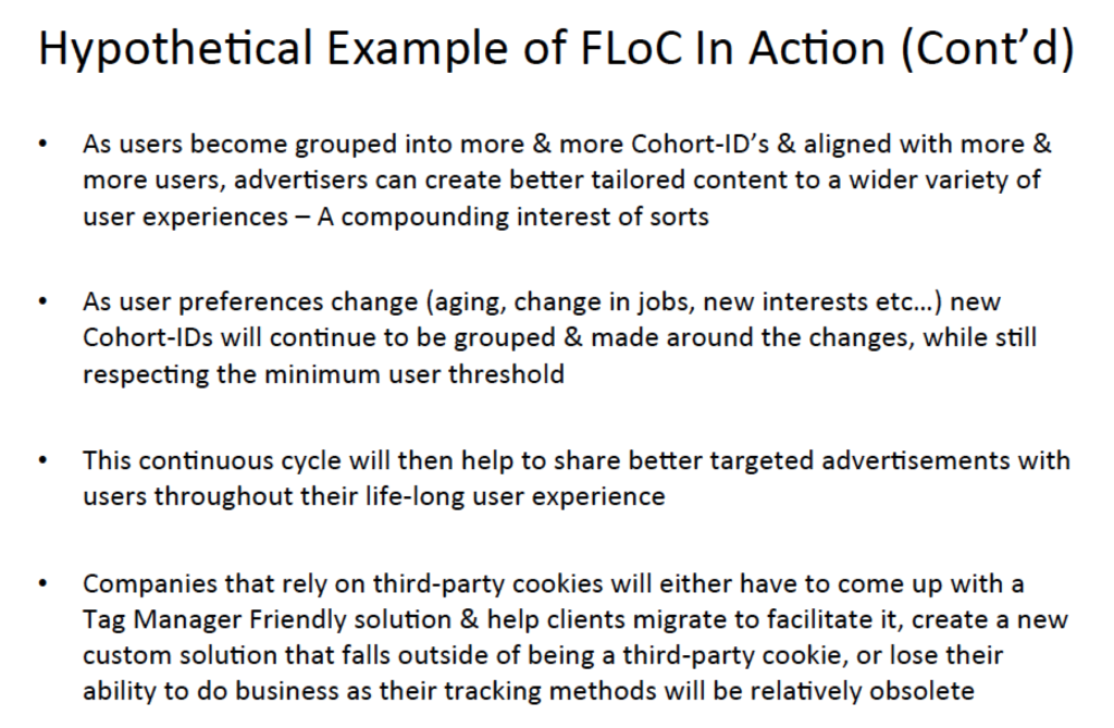 Federated Learning of Cohorts FLoC Compounding Into Future Cohort ID's & How It Will Impact Companies Reliant On Third-Party Cookies